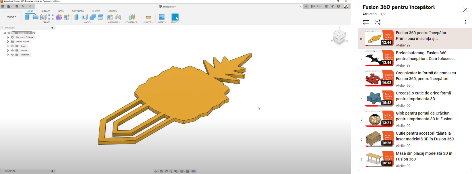 Fusion 360 pentru incepatori